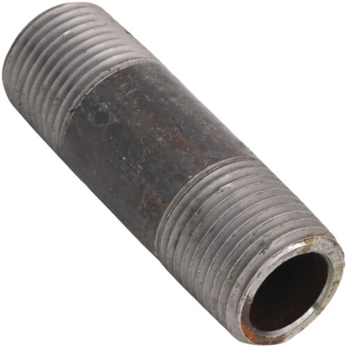 Main product image of 1/2" x 2-1/2" Schedule 80 Heavy Duty Seamless Black Nipple