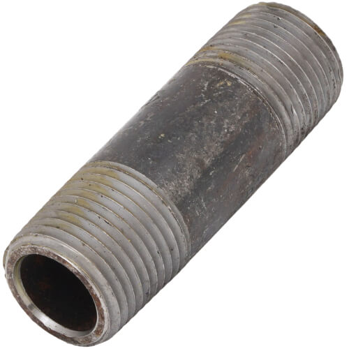Main product image of 1/2" x 2-1/2" Schedule 80 Heavy Duty Seamless Black Nipple