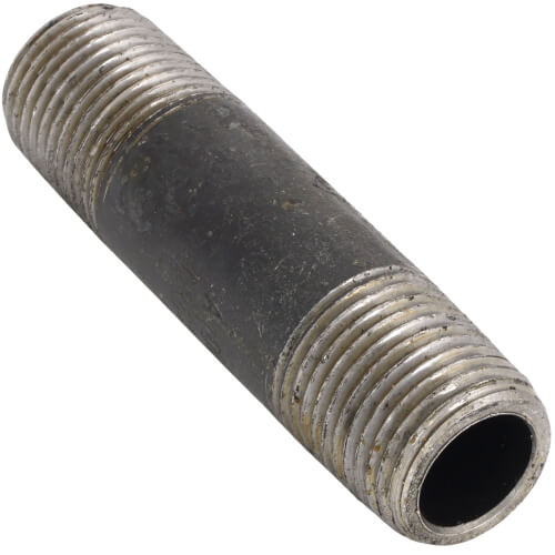 Main product image of 1/2" x 3" Schedule 80 Heavy Duty Seamless Black Nipple