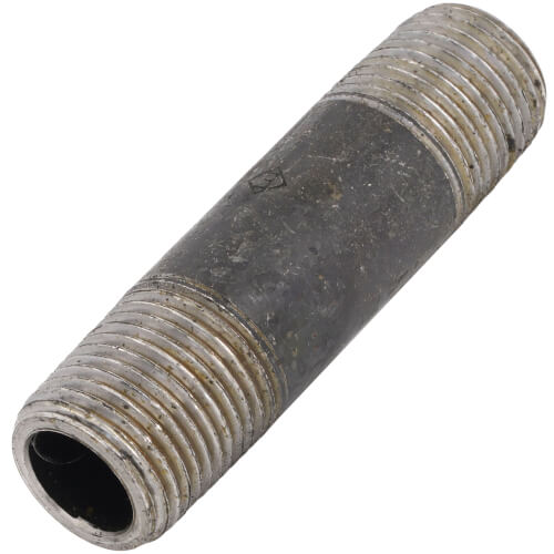 Main product image of 1/2" x 3" Schedule 80 Heavy Duty Seamless Black Nipple
