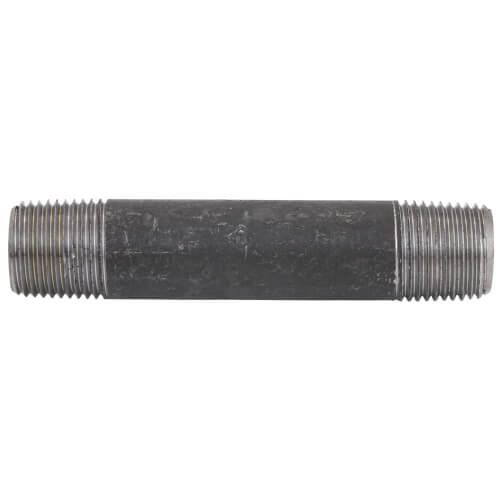Main product image of 1/2" x 4" Schedule 80 Heavy Duty Seamless Black Nipple