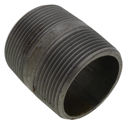 Main product image of 1-1/2" x 2" Schedule 80 Heavy Duty Seamless Black Nipple