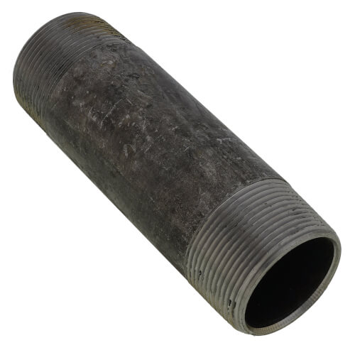 Main product image of 1-1/2" x 5-1/2" Schedule 80 Heavy Duty Seamless Black Nipple