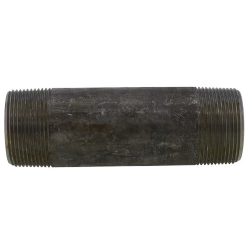 Main product image of 1-1/2" x 5-1/2" Schedule 80 Heavy Duty Seamless Black Nipple