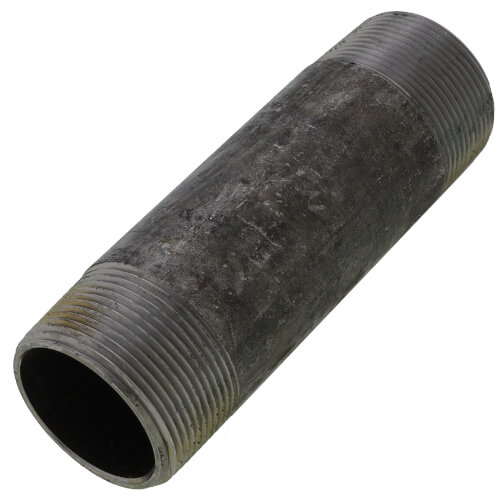 Main product image of 1-1/2" x 5-1/2" Schedule 80 Heavy Duty Seamless Black Nipple