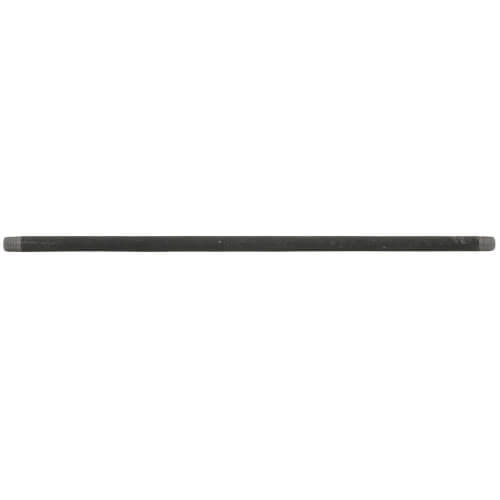 Main product image of 1/8" x 12" Schedule 80 Heavy Duty Seamless Black Nipple