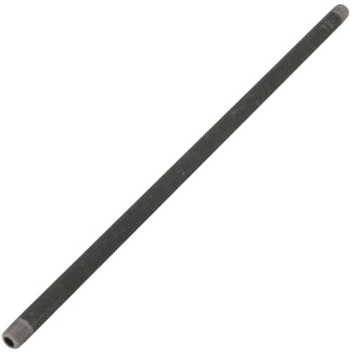 Main product image of 1/8" x 12" Schedule 80 Heavy Duty Seamless Black Nipple
