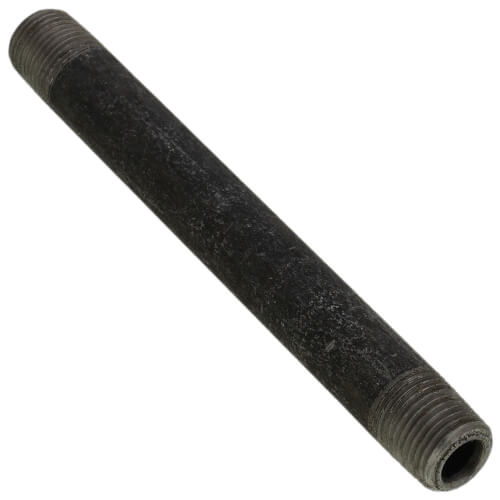 Main product image of 1/8" x 3-1/2" Schedule 80 Heavy Duty Seamless Black Nipple