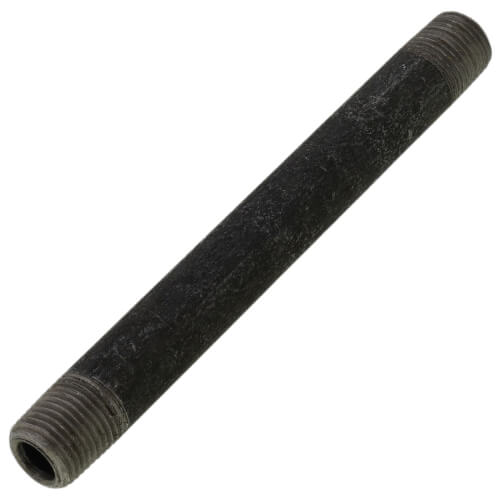 Main product image of 1/8" x 3-1/2" Schedule 80 Heavy Duty Seamless Black Nipple