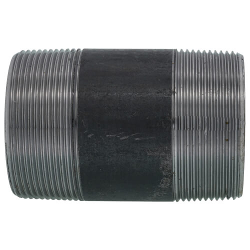 Main product image of 2" x 3-1/2" Schedule 80 Heavy Duty Seamless Black Nipple