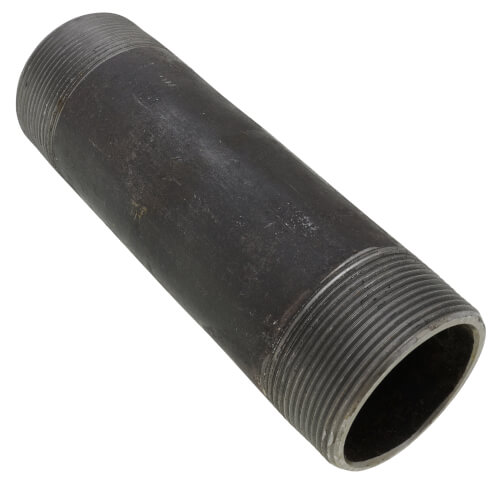 Main product image of 2" x 7" Schedule 80 Heavy Duty Seamless Black Nipple