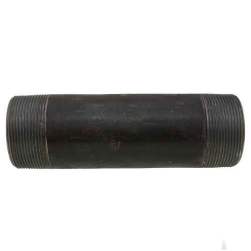 Main product image of 2" x 7" Schedule 80 Heavy Duty Seamless Black Nipple