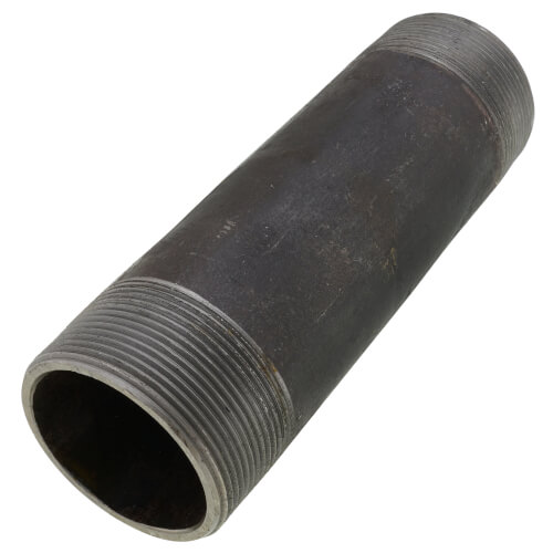 Main product image of 2" x 7" Schedule 80 Heavy Duty Seamless Black Nipple