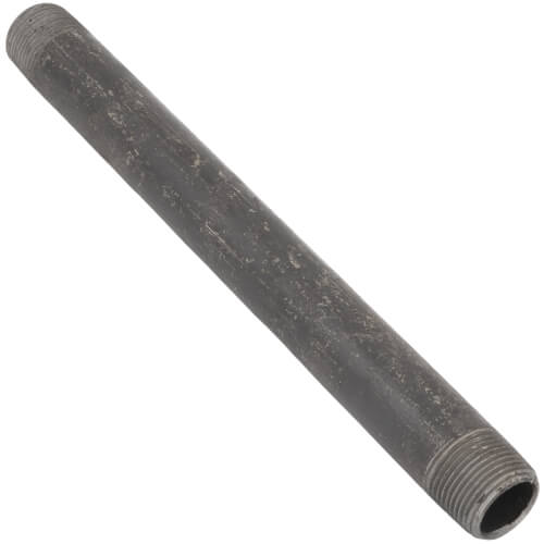 Main product image of 3/4" x 10" Schedule 80 Heavy Duty Seamless Black Nipple