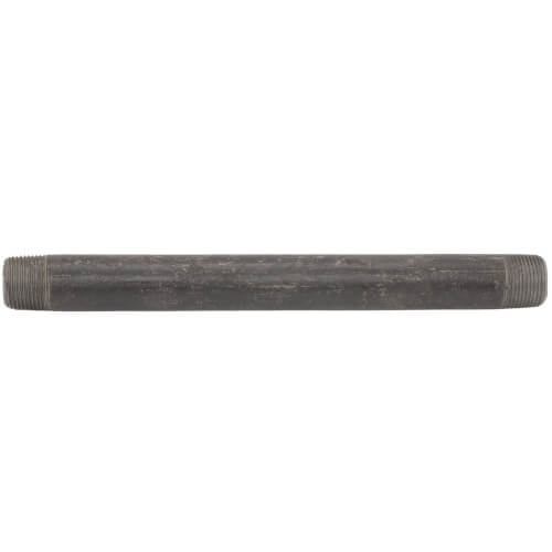 Main product image of 3/4" x 10" Schedule 80 Heavy Duty Seamless Black Nipple