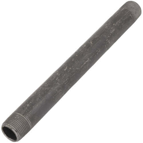 Main product image of 3/4" x 10" Schedule 80 Heavy Duty Seamless Black Nipple
