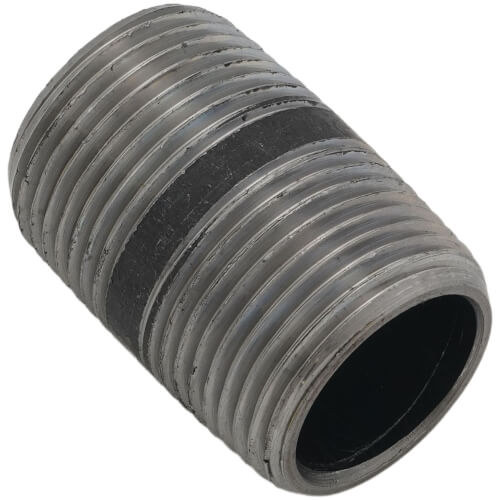 Main product image of 3/4" x 1-1/2" Schedule 80 Heavy Duty Seamless Black Nipple