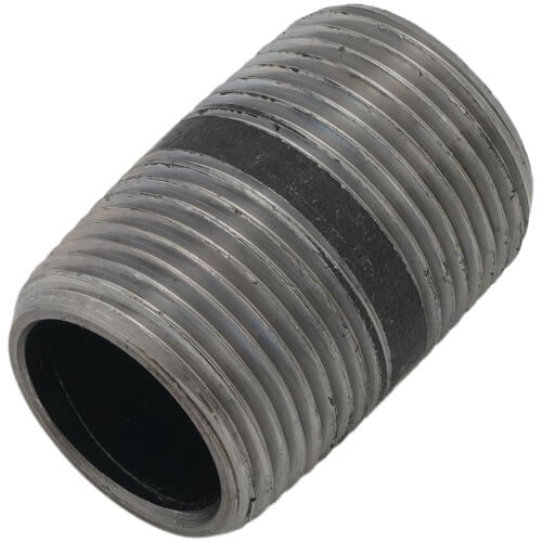 Main product image of 3/4" x 1-1/2" Schedule 80 Heavy Duty Seamless Black Nipple