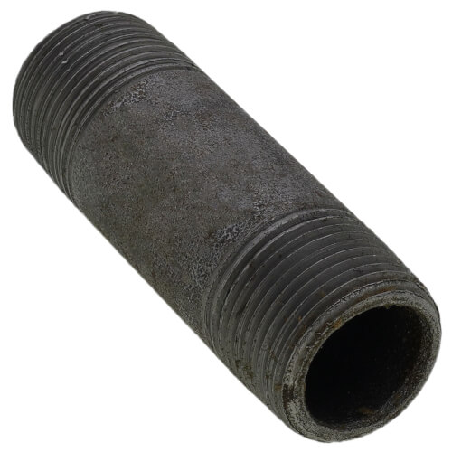 Main product image of 3/4" x 3" Schedule 80 Heavy Duty Seamless Black Nipple