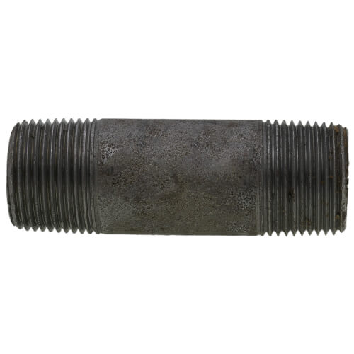 Main product image of 3/4" x 3" Schedule 80 Heavy Duty Seamless Black Nipple