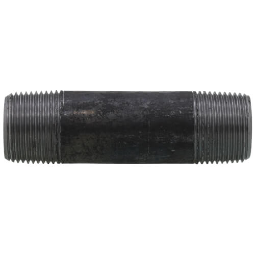 Main product image of 3/4" x 3-1/2" Schedule 80 Heavy Duty Seamless Black Nipple