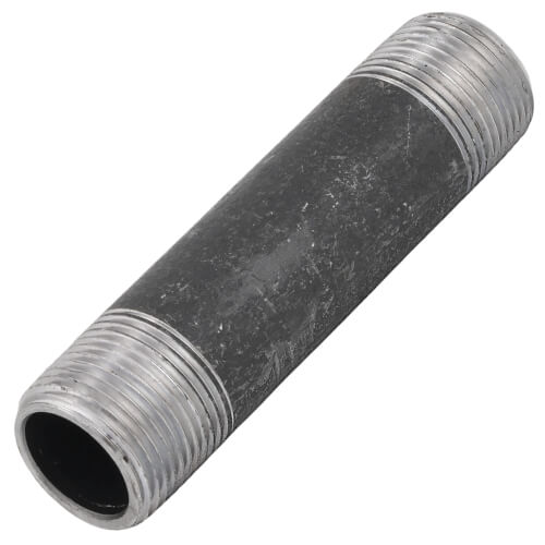 Main product image of 3/4" x 4" Schedule 80 Heavy Duty Seamless Black Nipple