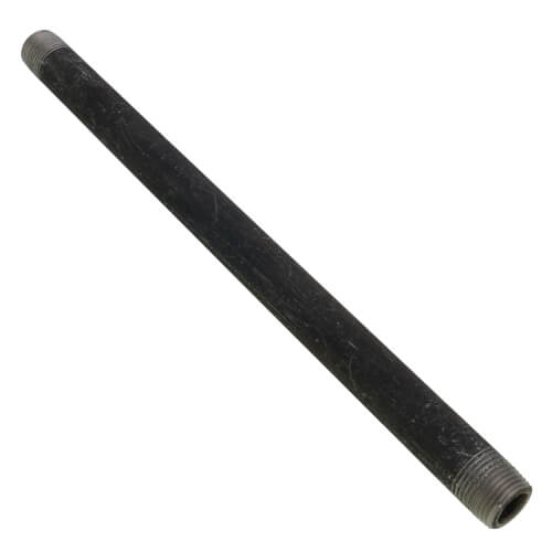 Main product image of 3/8" x 10" Schedule 80 Heavy Duty Seamless Black Nipple