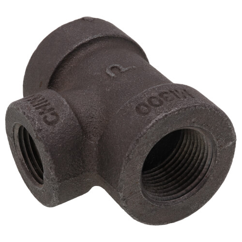 Main product image of 3/4" x 3/4" x 1/2" Extra Heavy Black Reducing Tee