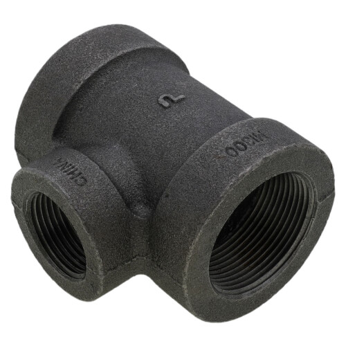 Main product image of 1-1/2" x 1-1/2" x 1" Extra Heavy Black Reducing Tee
