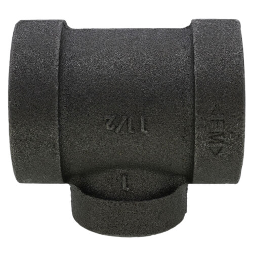 Main product image of 1-1/2" x 1-1/2" x 1" Extra Heavy Black Reducing Tee