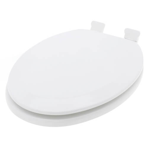 Main product image of EZ Close Deluxe Molded Wood Toilet Seat w/ Elongated Closed Front - White