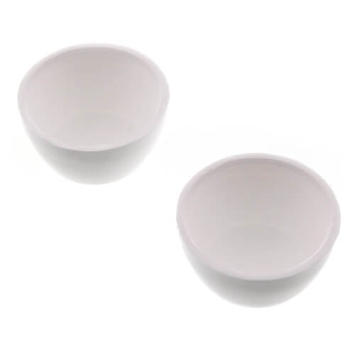 Main product image of Round White Bolt Cap w/ Washer (box of 50 pairs)