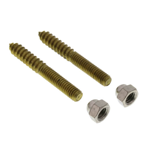 Main product image of 5/16" x 2-1/2" Brass Closet Screws w/ Round Washer (box of 50 pairs)