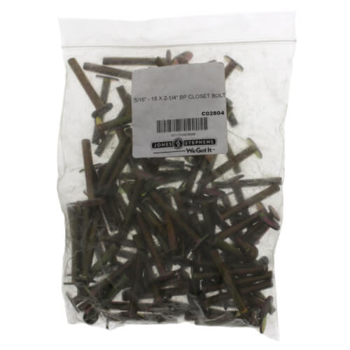Main product image of 5/16" x 2-1/4" Brass Plated Bolt (Box of 100)