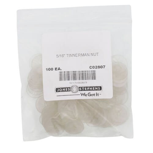 C02807 Jones Stephens C02807 5/16" Tinnerman Nut (Box of 100)