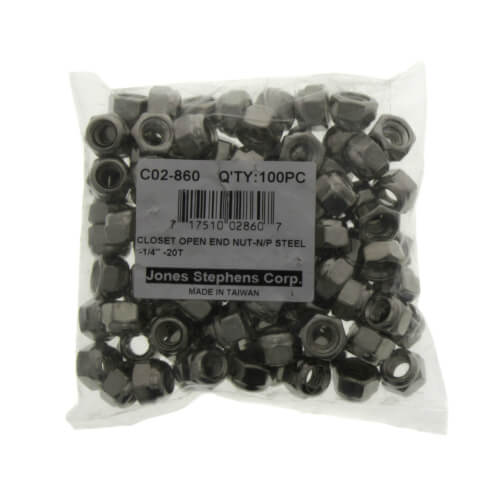 Main product image of 1/4" x 7/16" Nickel Plated Open Acorn Nut (Box of 100)