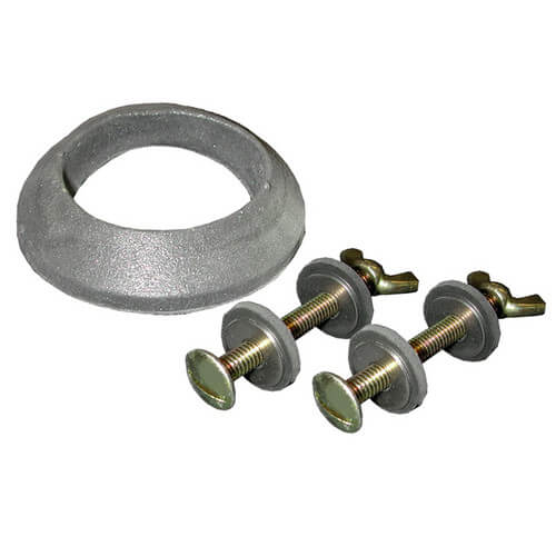Main product image of 5/16" x 3" Brass Tank to Bowl Bolt Set w/ Gasket and Wing Nut (box of 25 pairs)