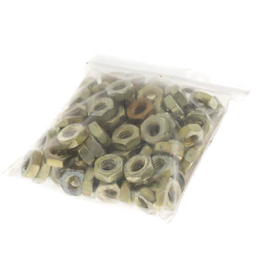 Main product image of 5/16-18" Brass Plated Heavy Hex Jam Nut (Box of 100)