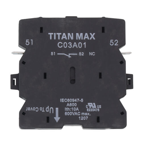 Main product image of 1NC Auxiliary Switch w/ Quick Connect