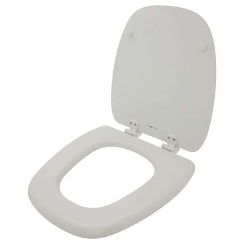 Main product image of Deluxe Molded Wood Toilet Seat, Round Closed Square Front w/ Cover