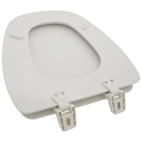 Main product image of Deluxe Molded Wood Toilet Seat, Round Closed Square Front w/ Cover
