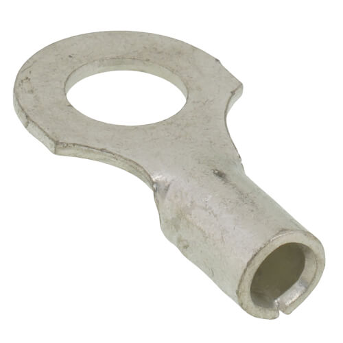 Main product image of 1/4" Bolt Hole Non-Insulated Copper Ring Terminal, 12-10 AWG