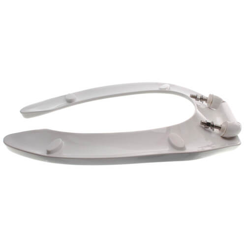 Main product image of White Deluxe Commercial Elongated Anti Microbial Toilet Seat, Self Sustaining