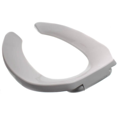 Main product image of White Deluxe Commercial Elongated Anti Microbial Toilet Seat, Self Sustaining