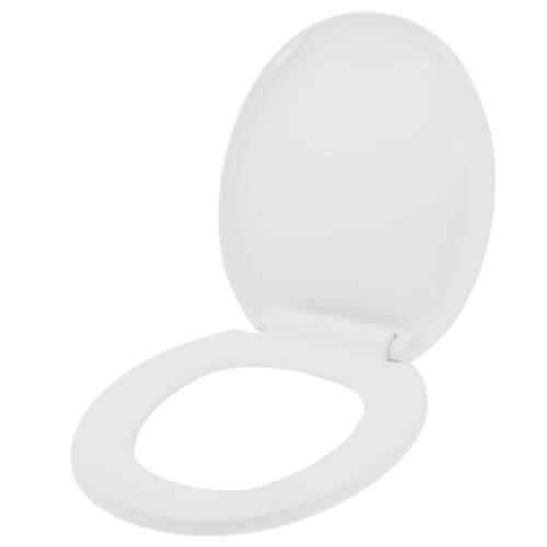 Main product image of EZ Close Premium Plastic Seat, Round Closed Front w/ Cover, White
