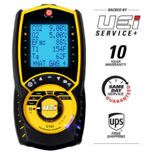 Main product image of C161C, Flue Gas Combustion Analyzer w/ Case