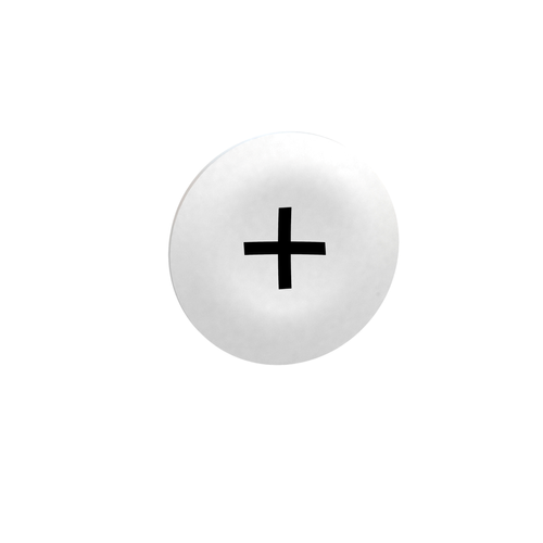 Main product image of Harmony ZB Round Black Marked + Push Button Cap - White