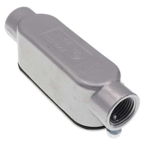 Main product image of 1/2" EMT & Rigid Combo C Aluminum Conduit Body w/ Cover & Gasket
