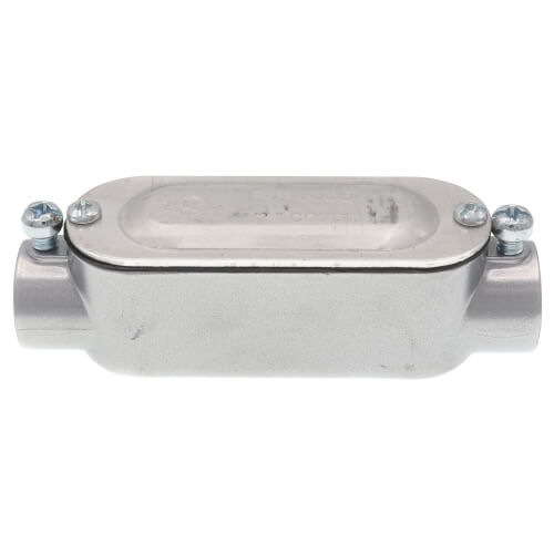 Main product image of 1/2" EMT & Rigid Combo C Aluminum Conduit Body w/ Cover & Gasket