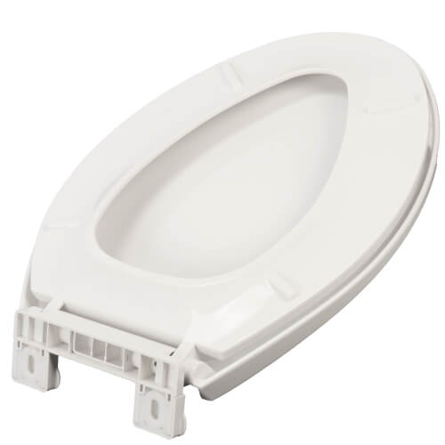 Main product image of EZ Close Deluxe Plastic Elongated Closed Front Toilet Seat - White